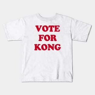 VOTE FOR KING KONG PARODY Kids T-Shirt